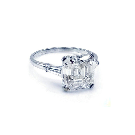 Raymond Yard Art Deco Platinum Diamond Ring side