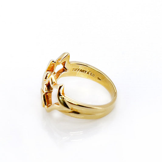 Tiffany & Co. 1970s 18KT Yellow Gold Star Ring signature