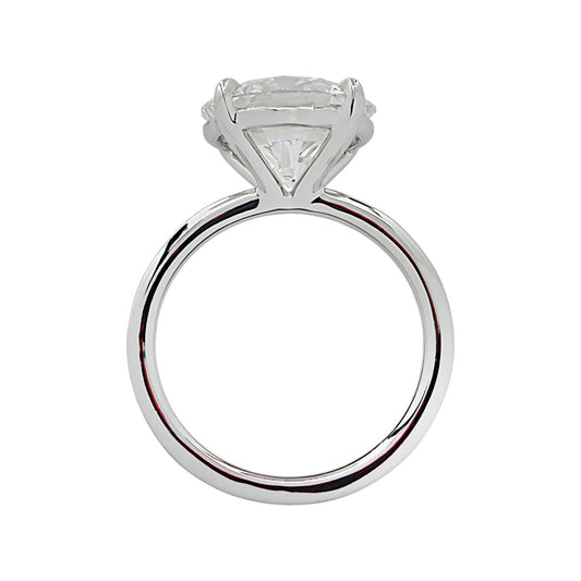 Contemporary Platinum Diamond Ring profile