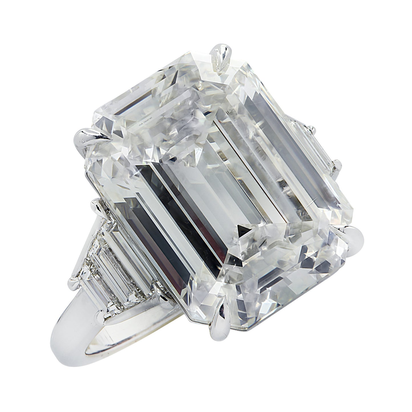 Contemporary Platinum Diamond Ring front