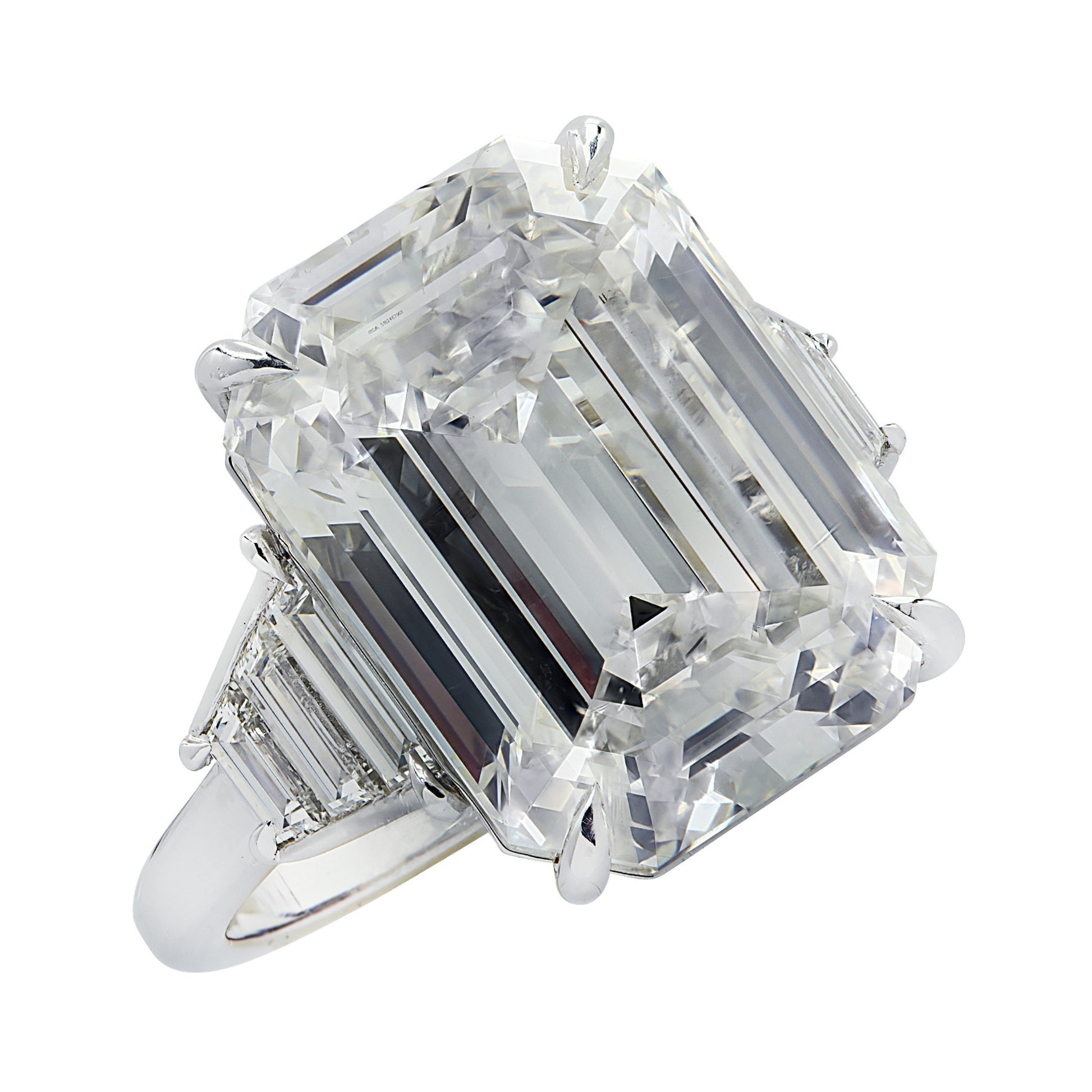 Contemporary Platinum Diamond Ring front
