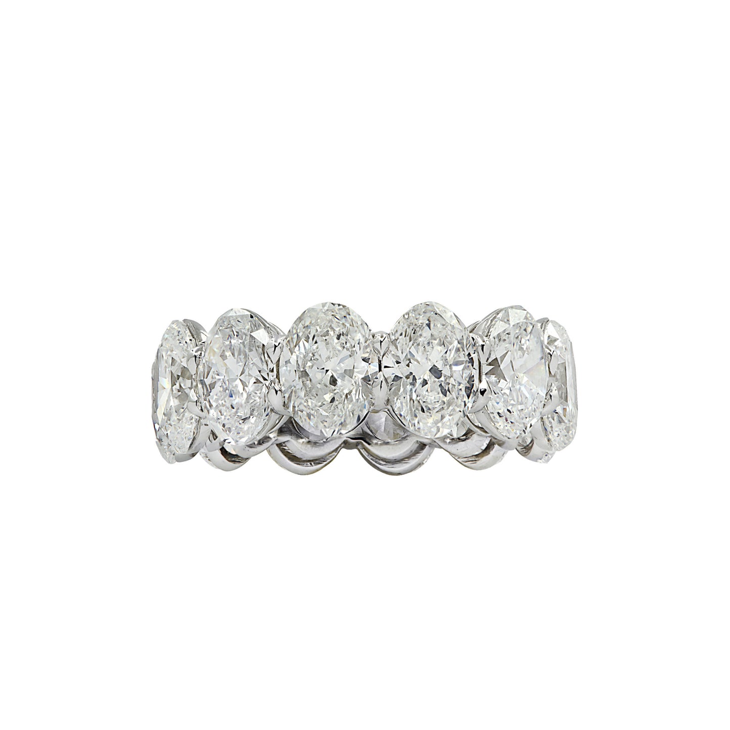 Contemporary Platinum Diamond Ring front