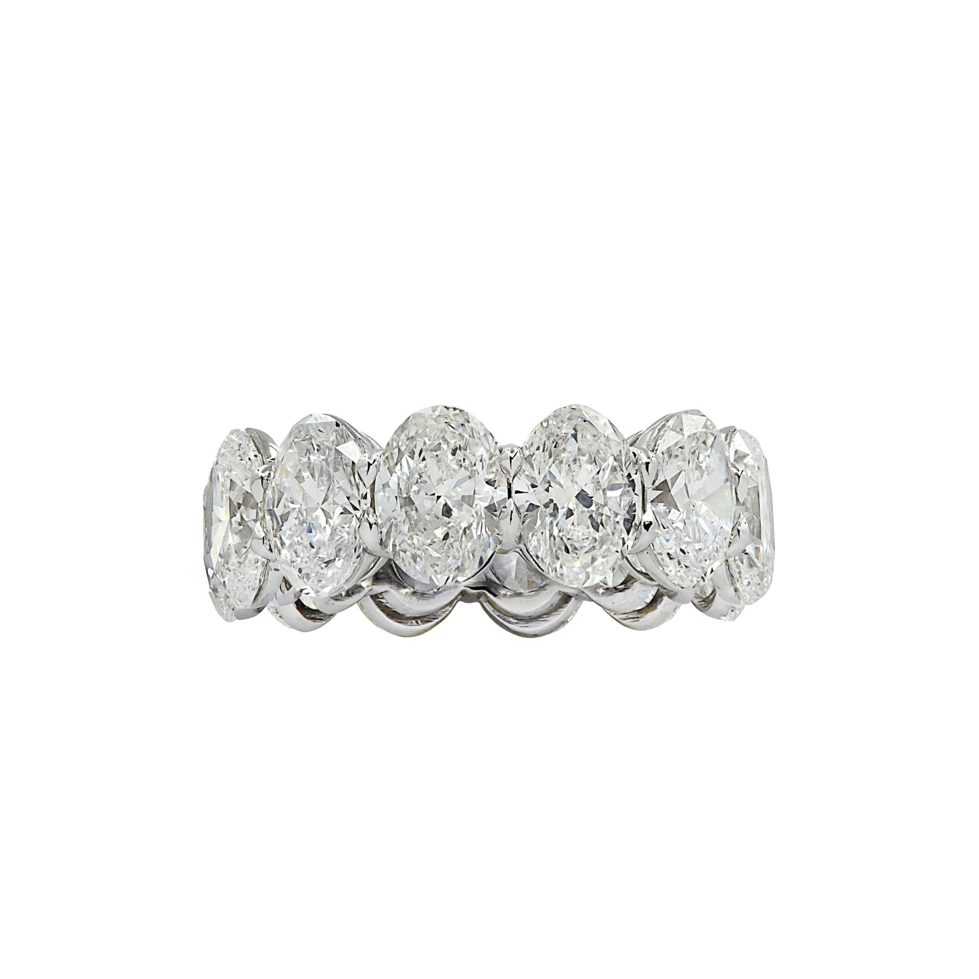 Contemporary Platinum Diamond Ring front