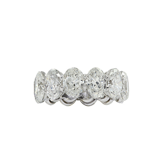 Contemporary Platinum Diamond Ring front