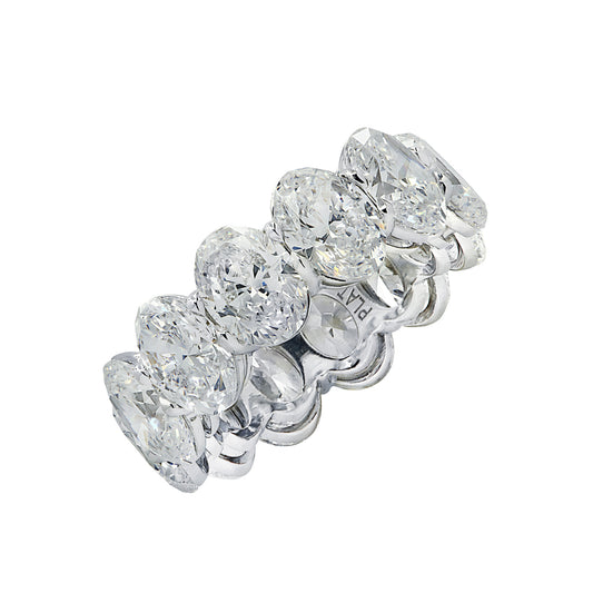Contemporary Platinum Diamond Ring front