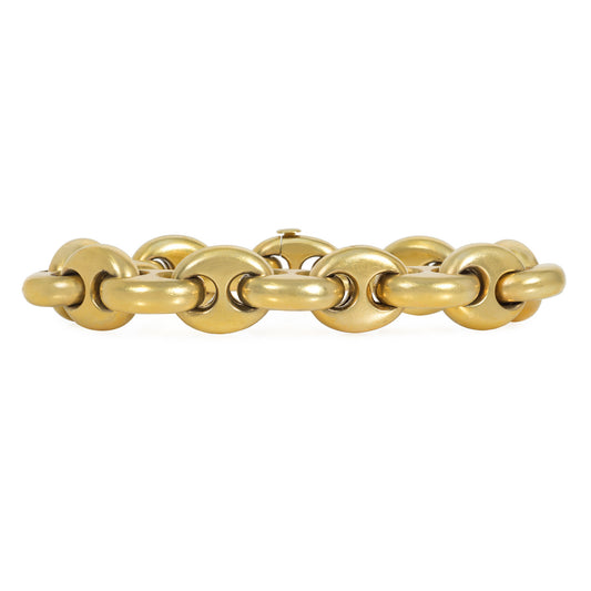 English Victorian 18KT Yellow Gold Bracelet front