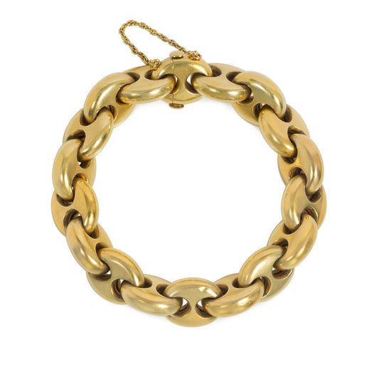 English Victorian 18KT Yellow Gold Bracelet profile