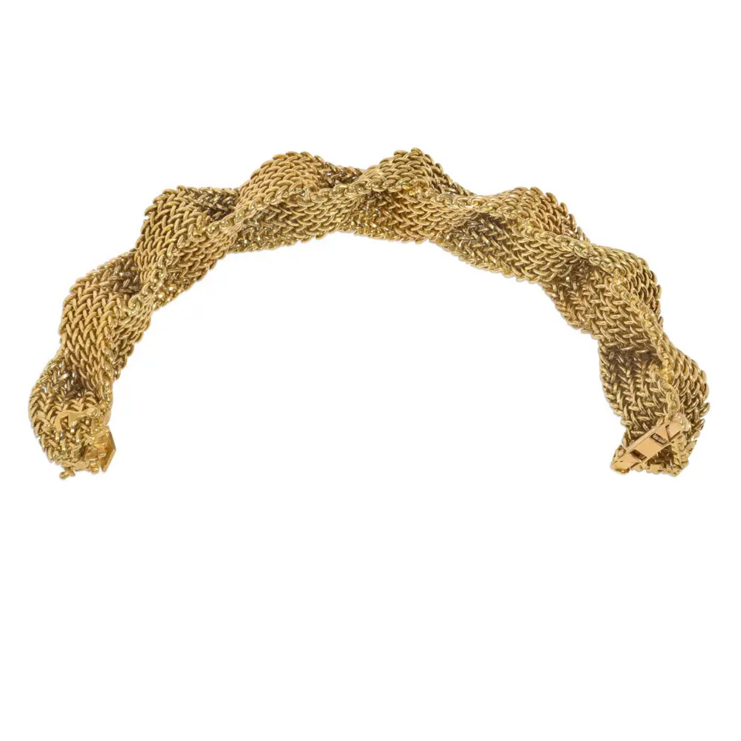 French Retro 18KT Yellow Gold Bracelet side