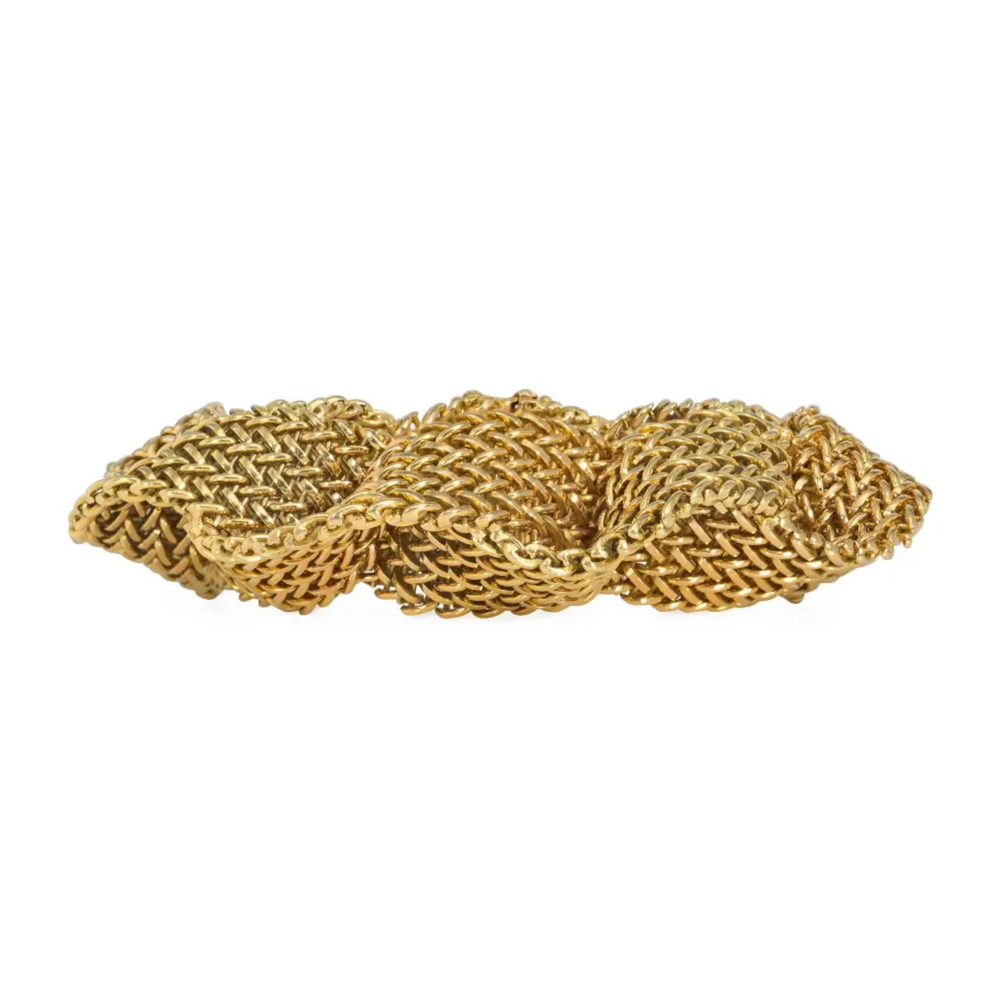French Retro 18KT Yellow Gold Bracelet front