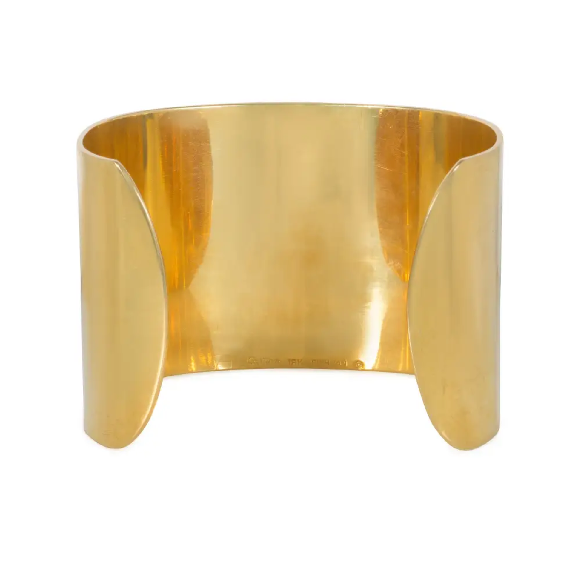 Cartier France 1970s 18KT White & Yellow Gold Bracelet back
