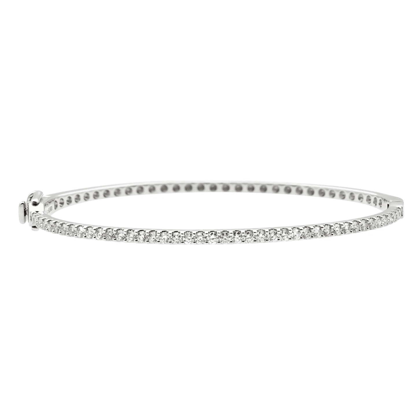 Post-1980s 14KT White Gold Diamond Bracelet front