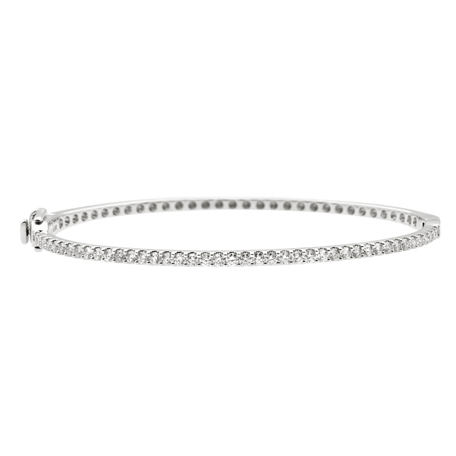 Post-1980s 14KT White Gold Diamond Bracelet front