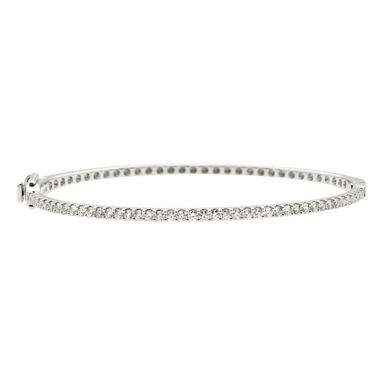 Post-1980s 14KT White Gold Diamond Bracelet front