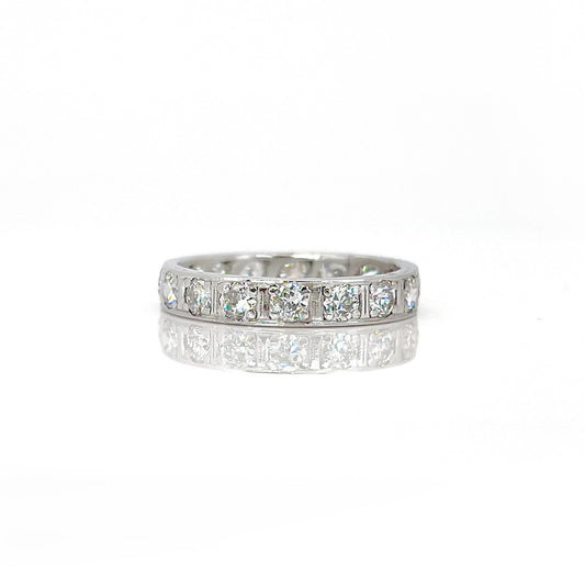 Art Deco Platinum Diamond Ring front