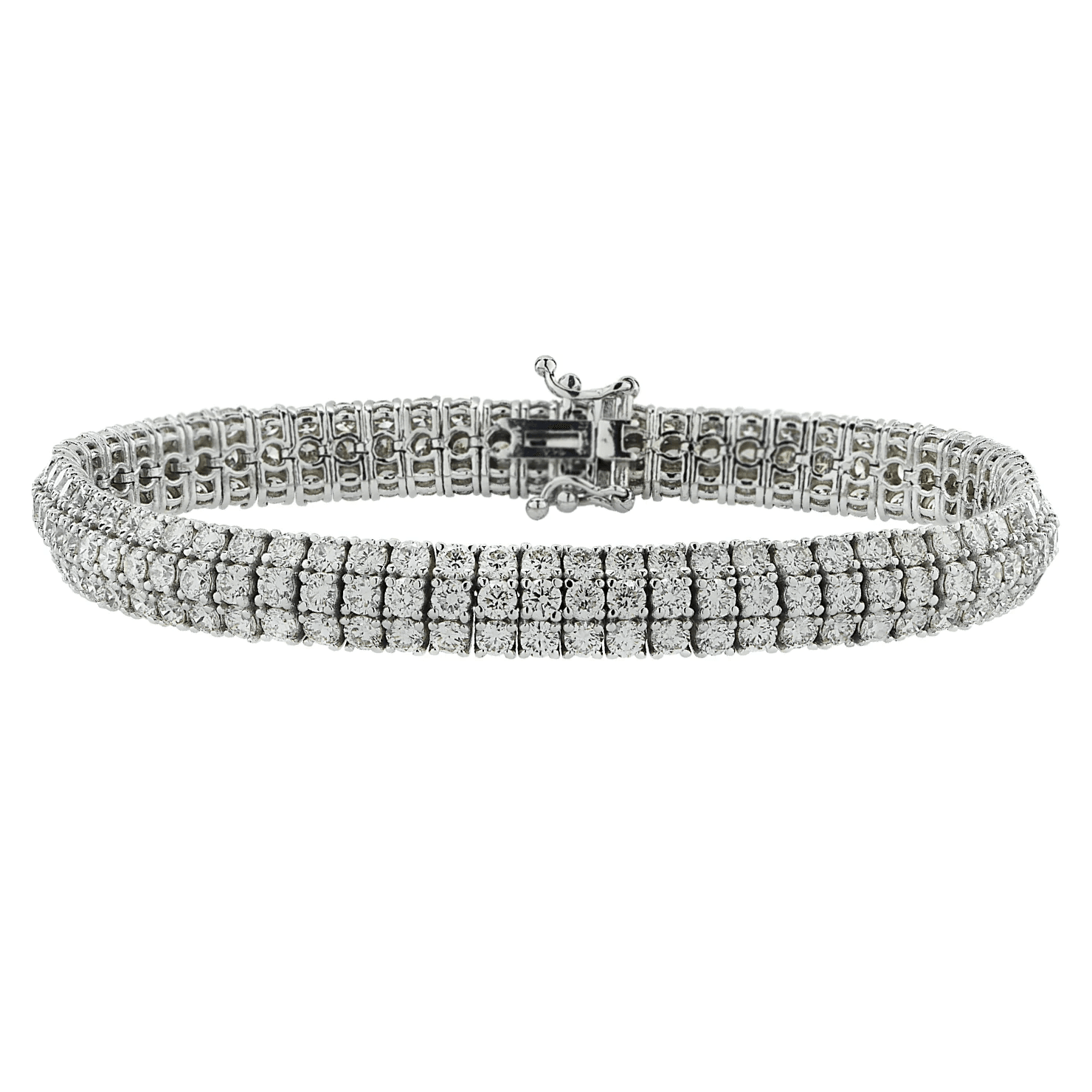 Post-1980s 18KT White Gold Diamond Bracelet front