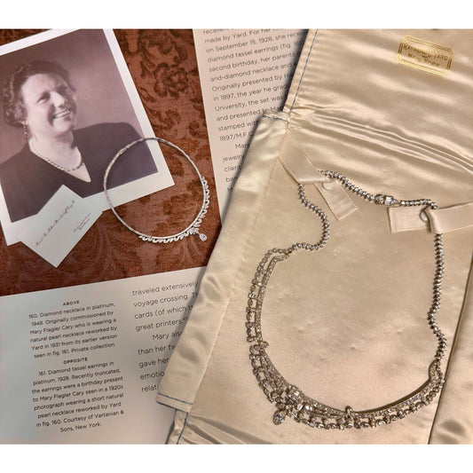 Raymond Yard 1960s Platinum Diamond Necklace front