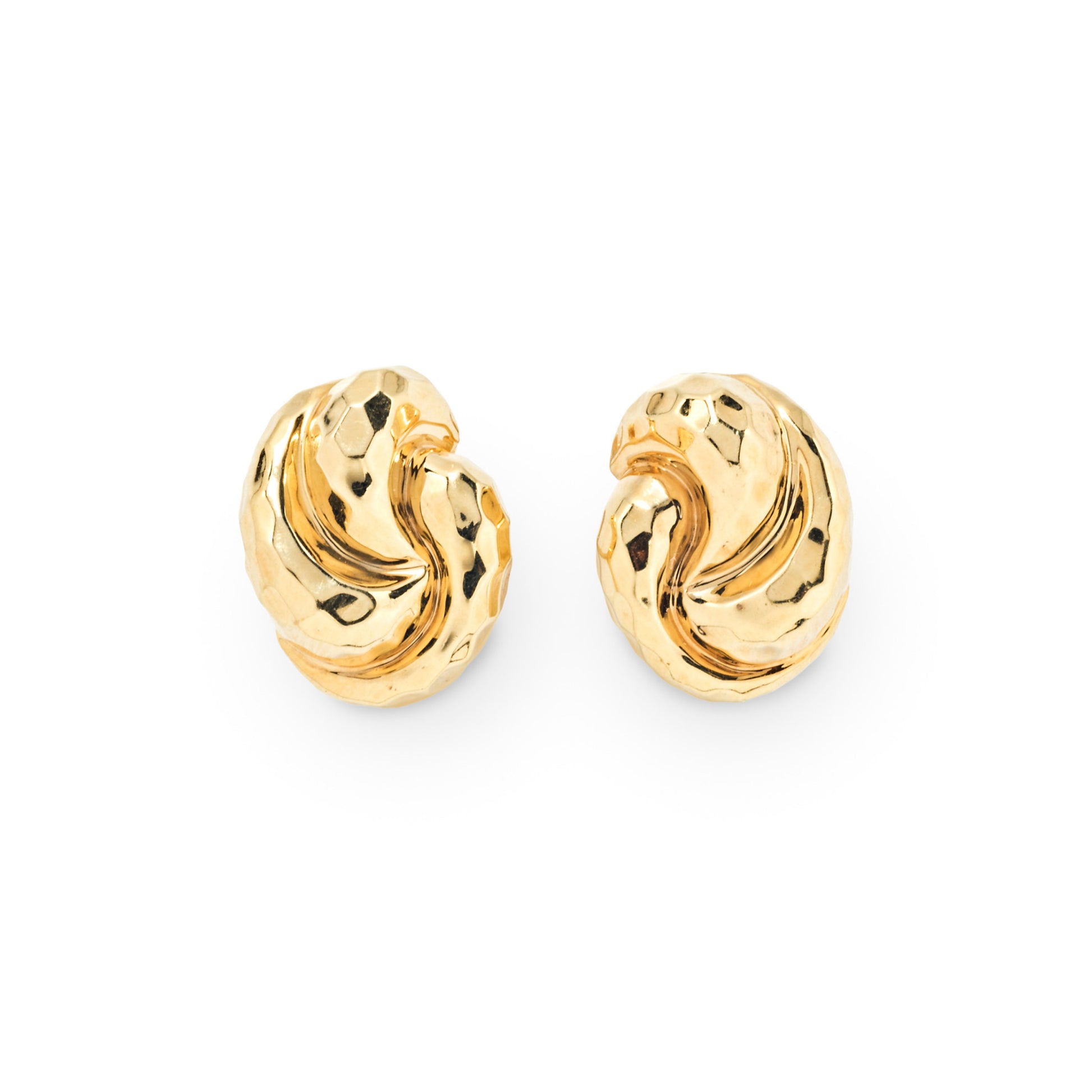 Henry Dunay 1990s 18KT Yellow Gold Knot Cufflinks front