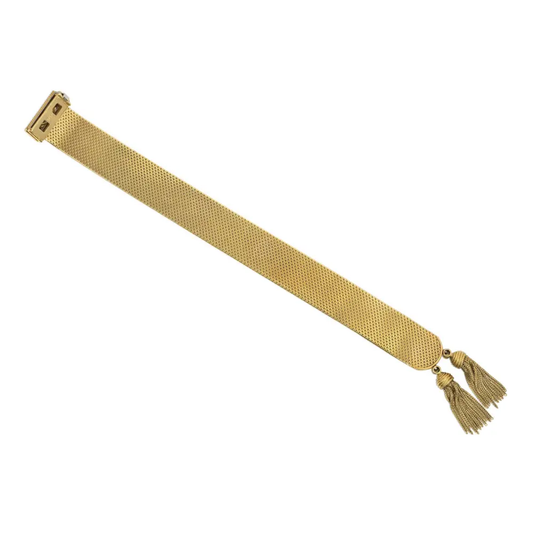 Vacheron Constantin Switzerland 1950s 18KT Yellow Gold Diamond Bracelet back