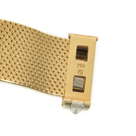 Vacheron Constantin Switzerland 1950s 18KT Yellow Gold Diamond Bracelet hallmarks