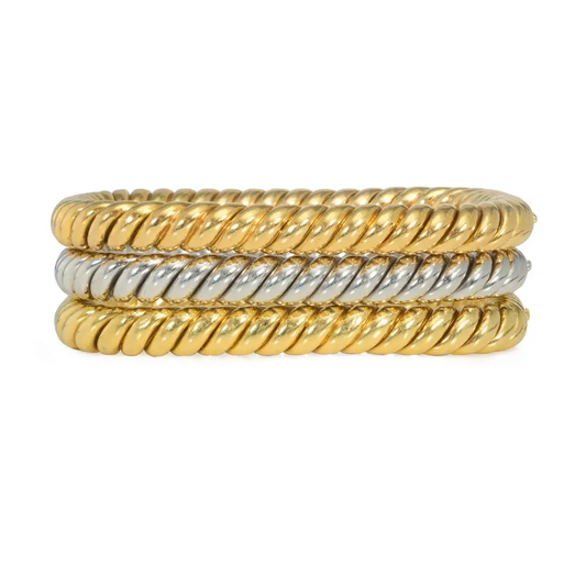 Fred Paris 1980s 18KT Yellow Gold Bracelet front