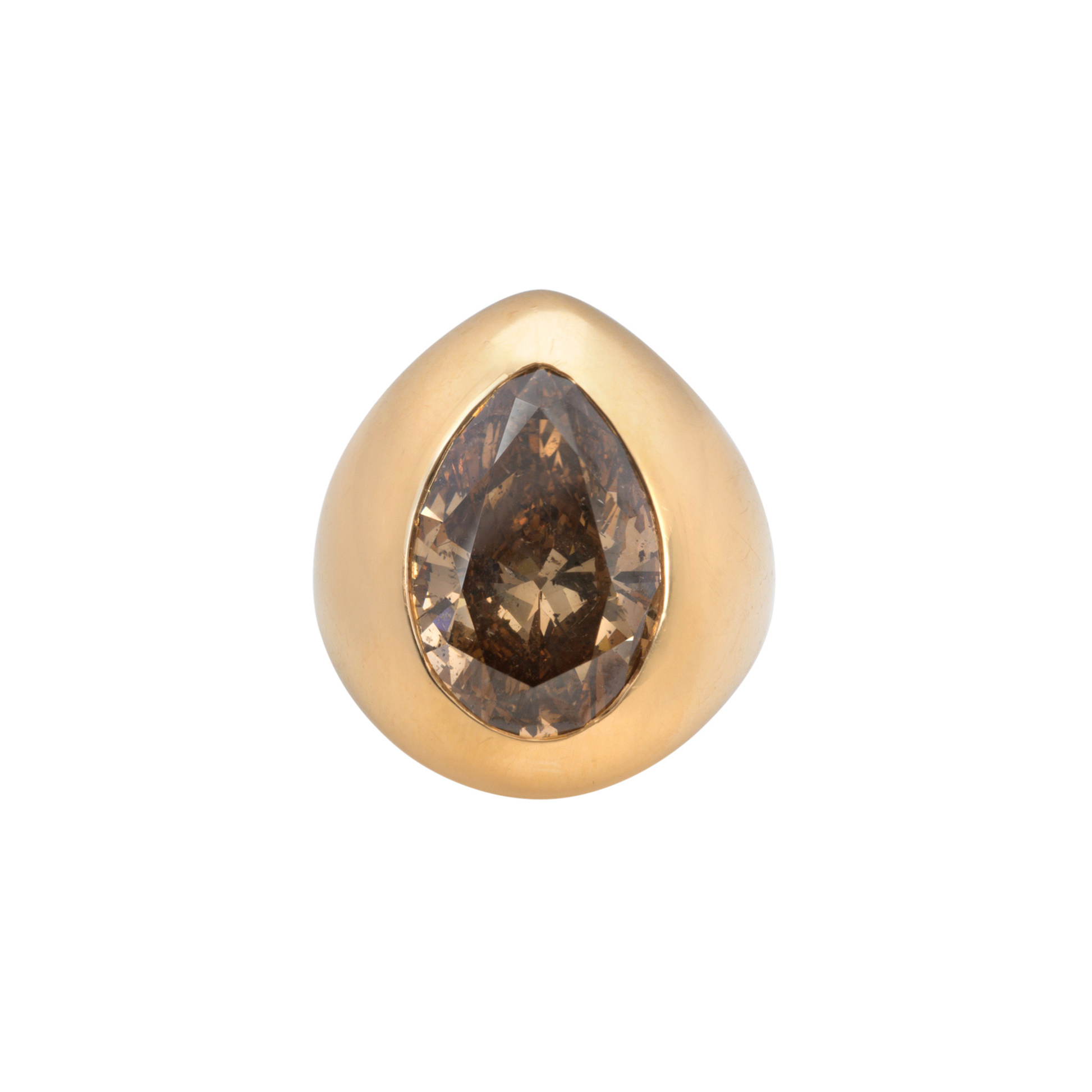 Contemporary 18KT Rose Gold Diamond Ring front