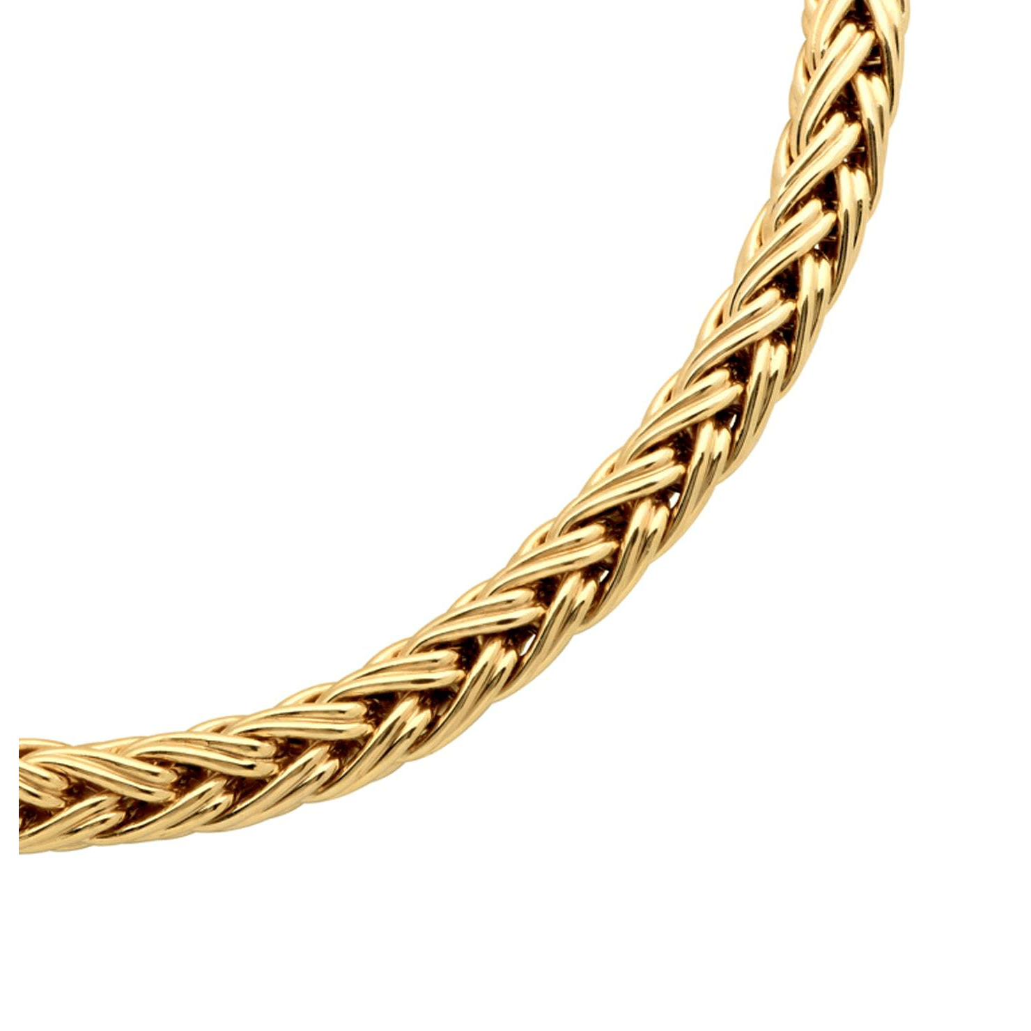 Post-1980s 14KT Yellow Gold Necklace close-up details