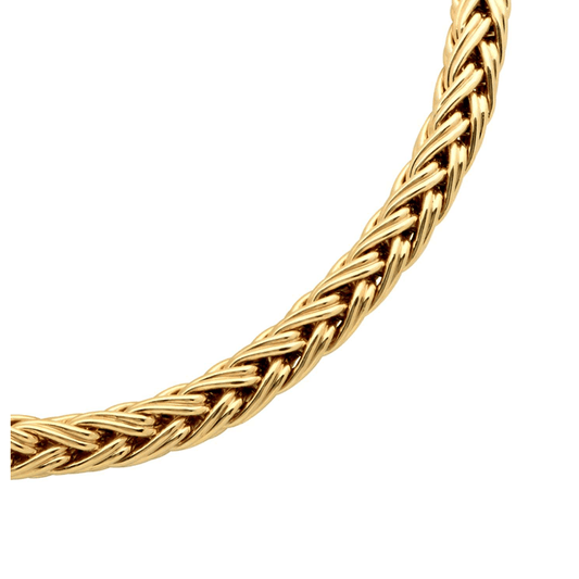 Post-1980s 14KT Yellow Gold Necklace close-up details