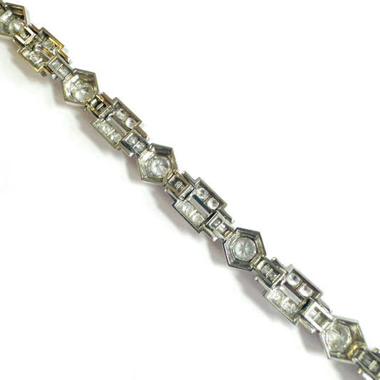 Mauboussin Paris Art Deco Platinum Diamond Bracelet back