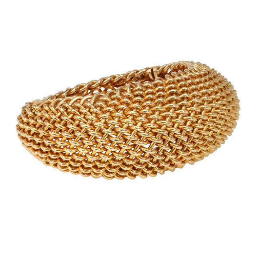Seaman Schepps 1950s 18KT Yellow Gold Bracelet side