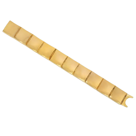 Victorian 18KT Yellow Gold Natural Pearl Bracelet back