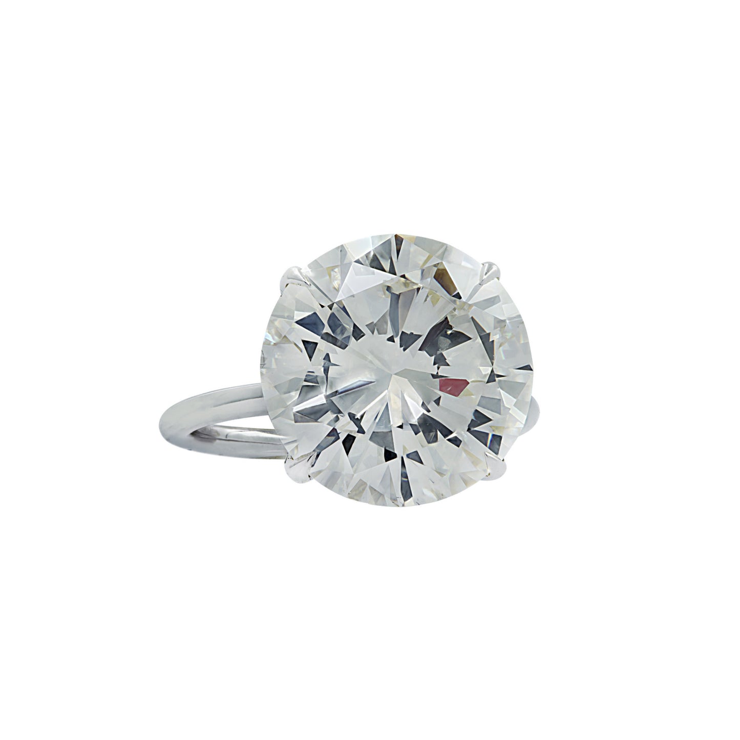 Contemporary Platinum Diamond Ring front