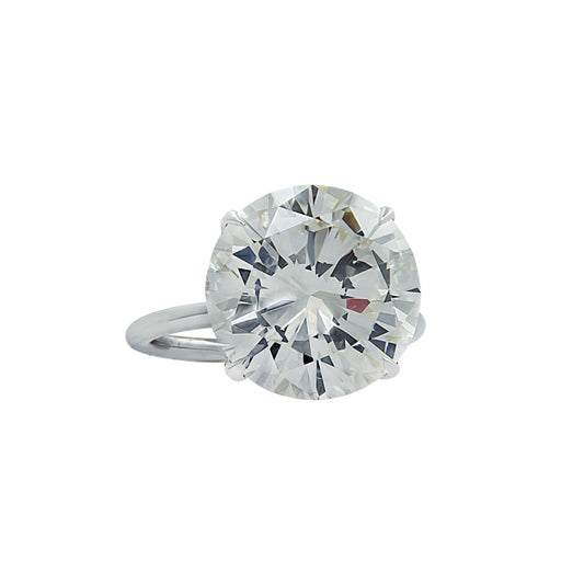 Contemporary Platinum Diamond Ring front
