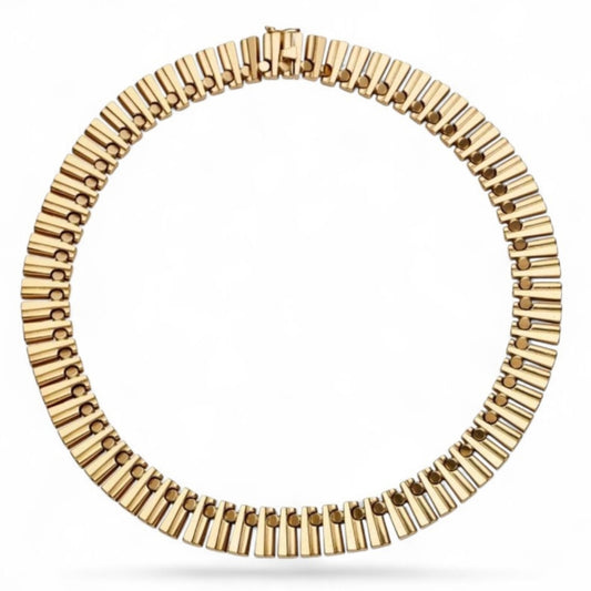 Italian 1970s 18KT Yellow Gold Necklace front