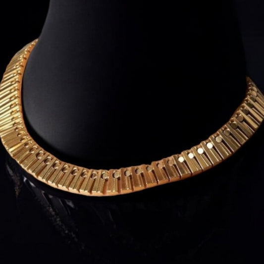 Italian 1970s 18KT Yellow Gold Necklace front