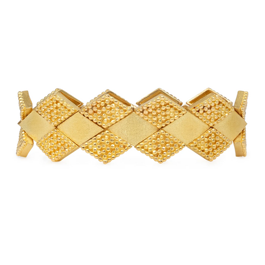 Cartier French 1950s 18KT Yellow Gold Bracelet front