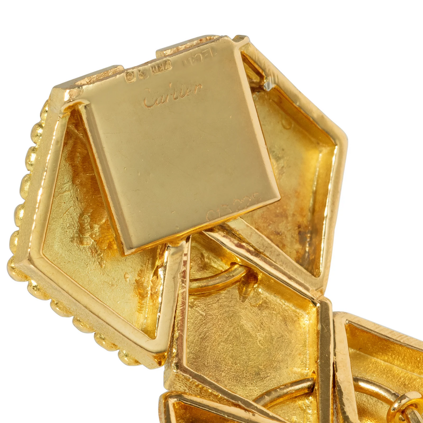 Cartier French 1950s 18KT Yellow Gold Bracelet signature