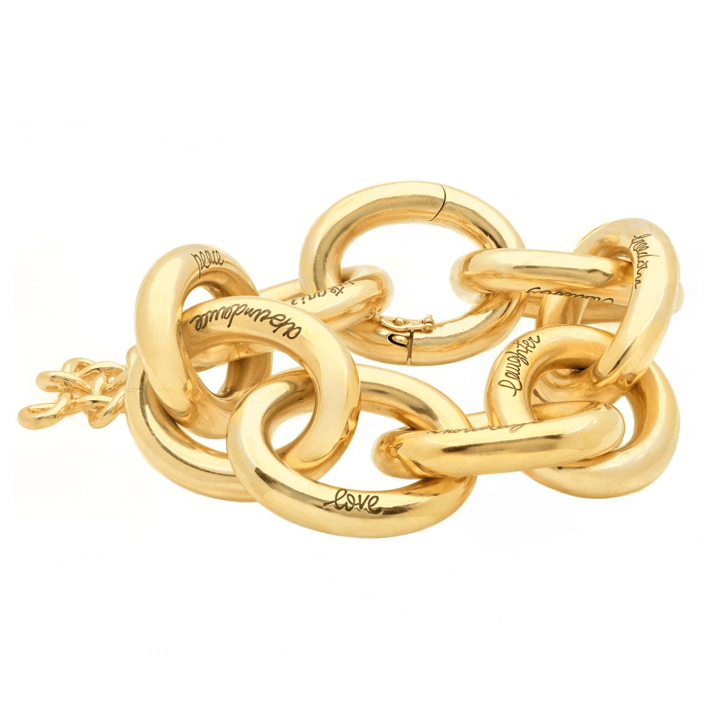 Diane von Fürstenberg Post-1980s 18KT Yellow Gold Bracelet side