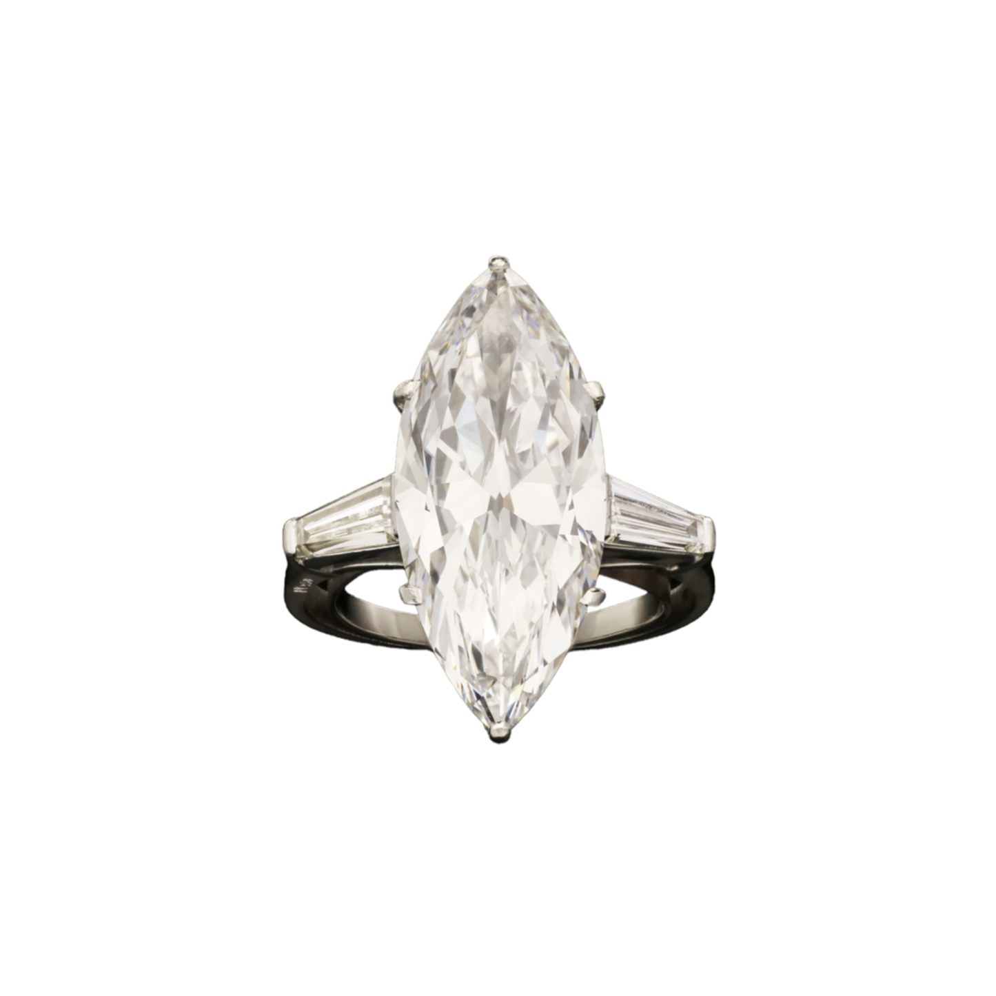 Bulgari 1960s Platinum Diamond Ring front
