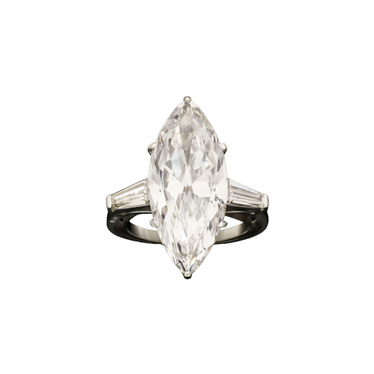 Bulgari 1960s Platinum Diamond Ring front