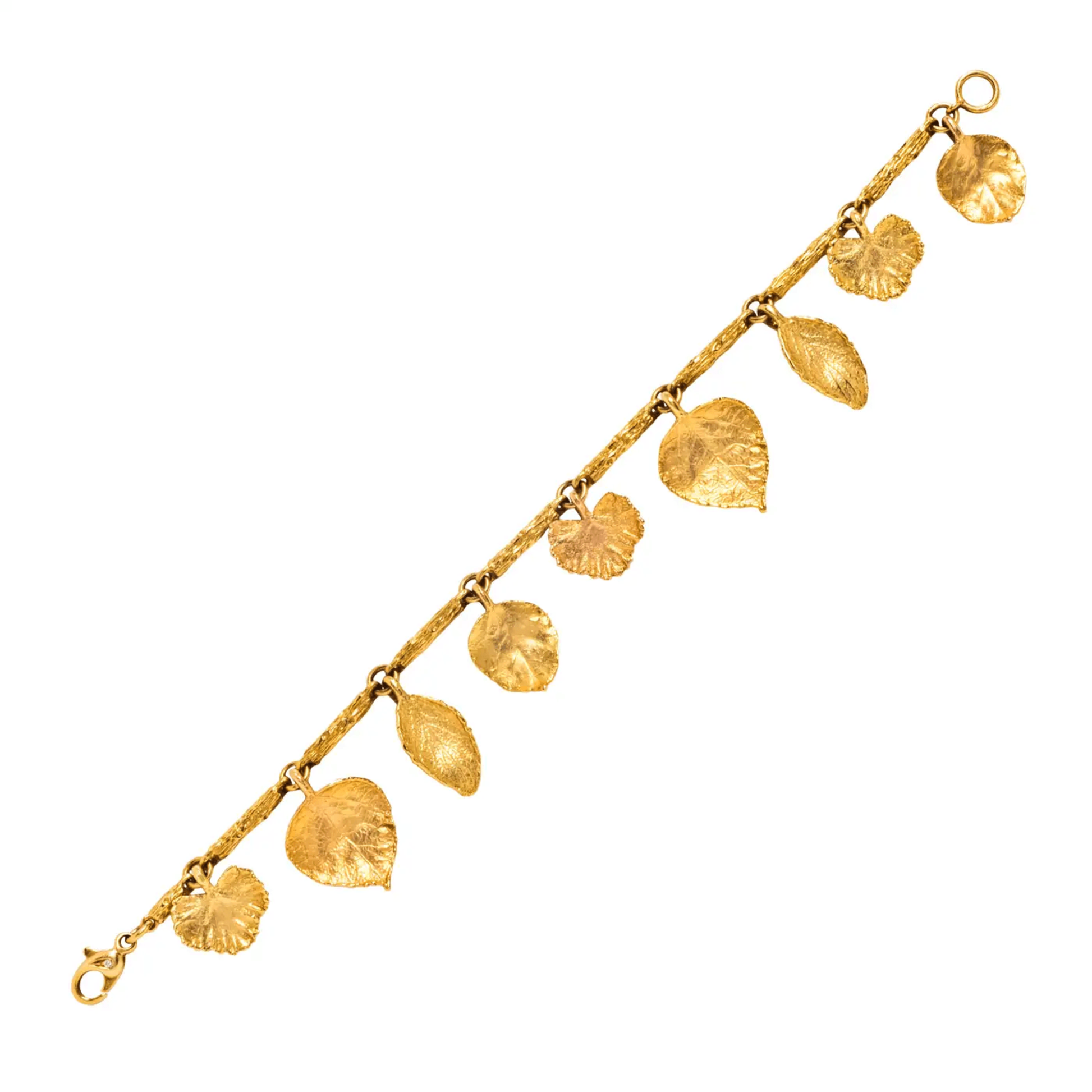 Aaron Henry Post-1980s 18KT Yellow Gold Bracelet front