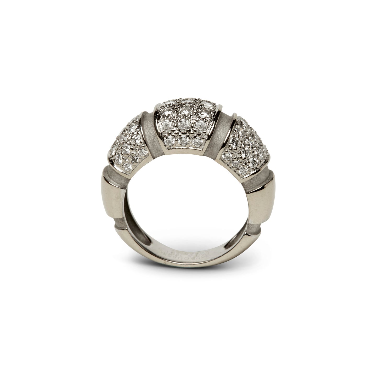 Mauboussin Paris Post-1980s 18KT White Gold Diamond Ring profile