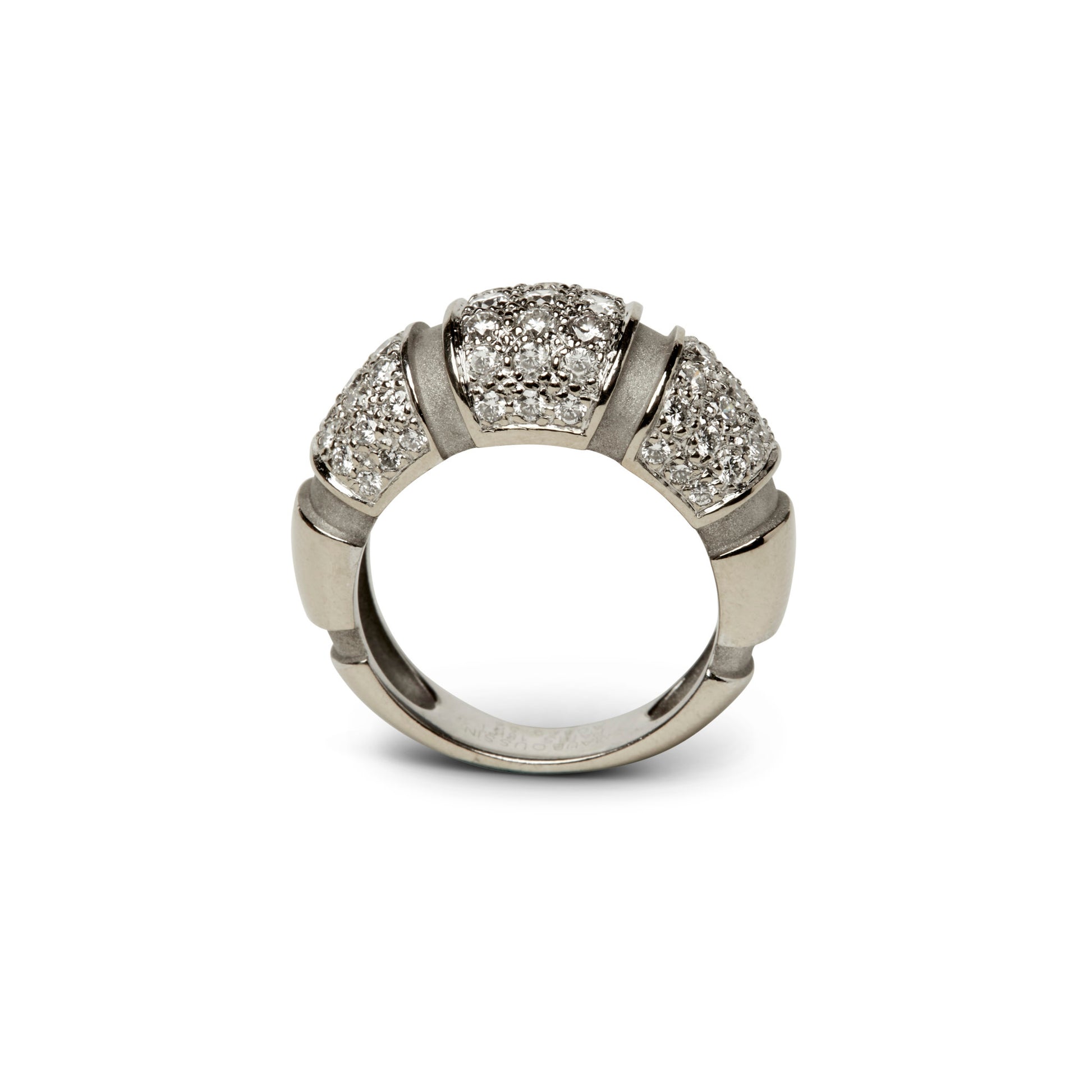 Mauboussin Paris Post-1980s 18KT White Gold Diamond Ring profile