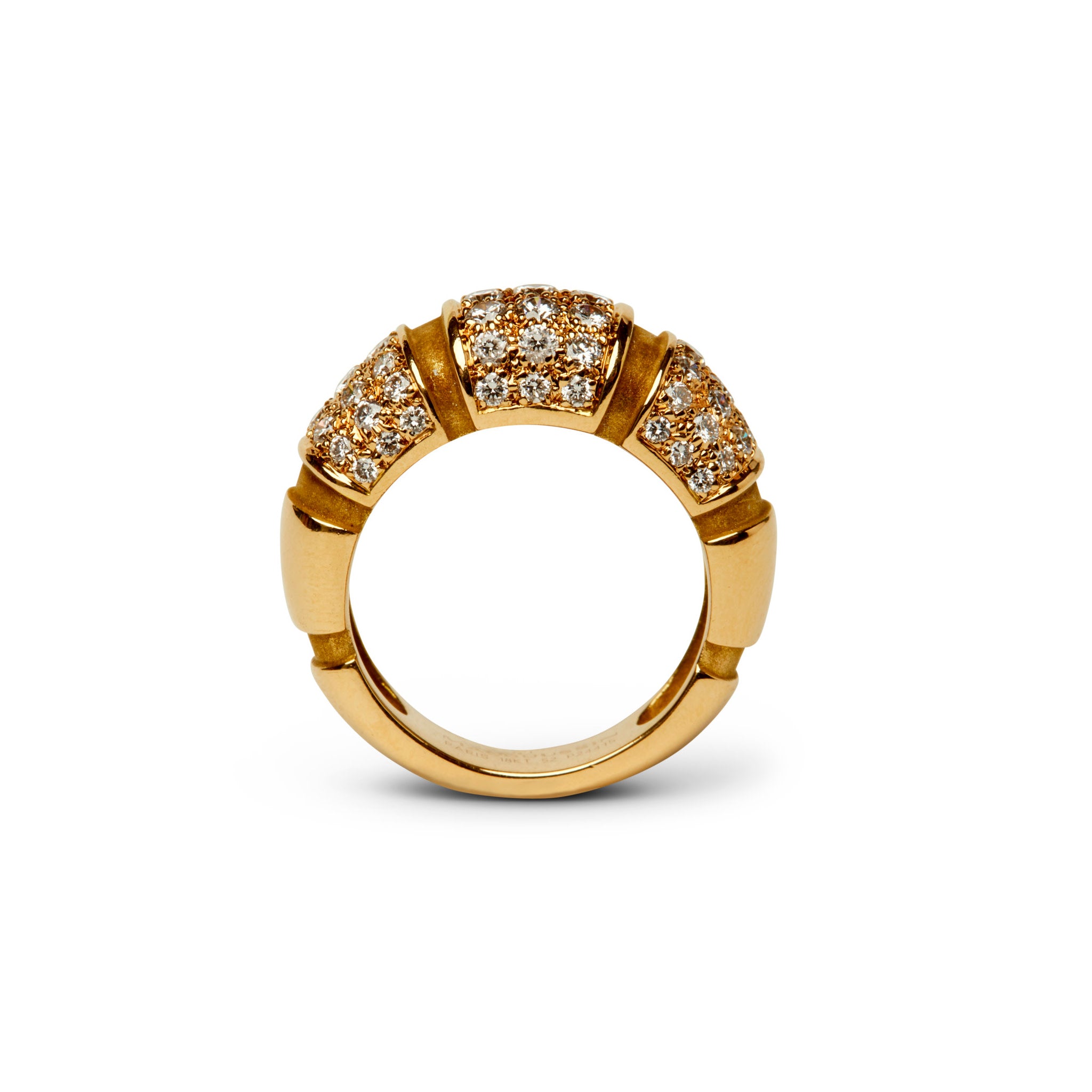 Mauboussin Paris Post-1980s 18KT Yellow Gold Diamond Ring