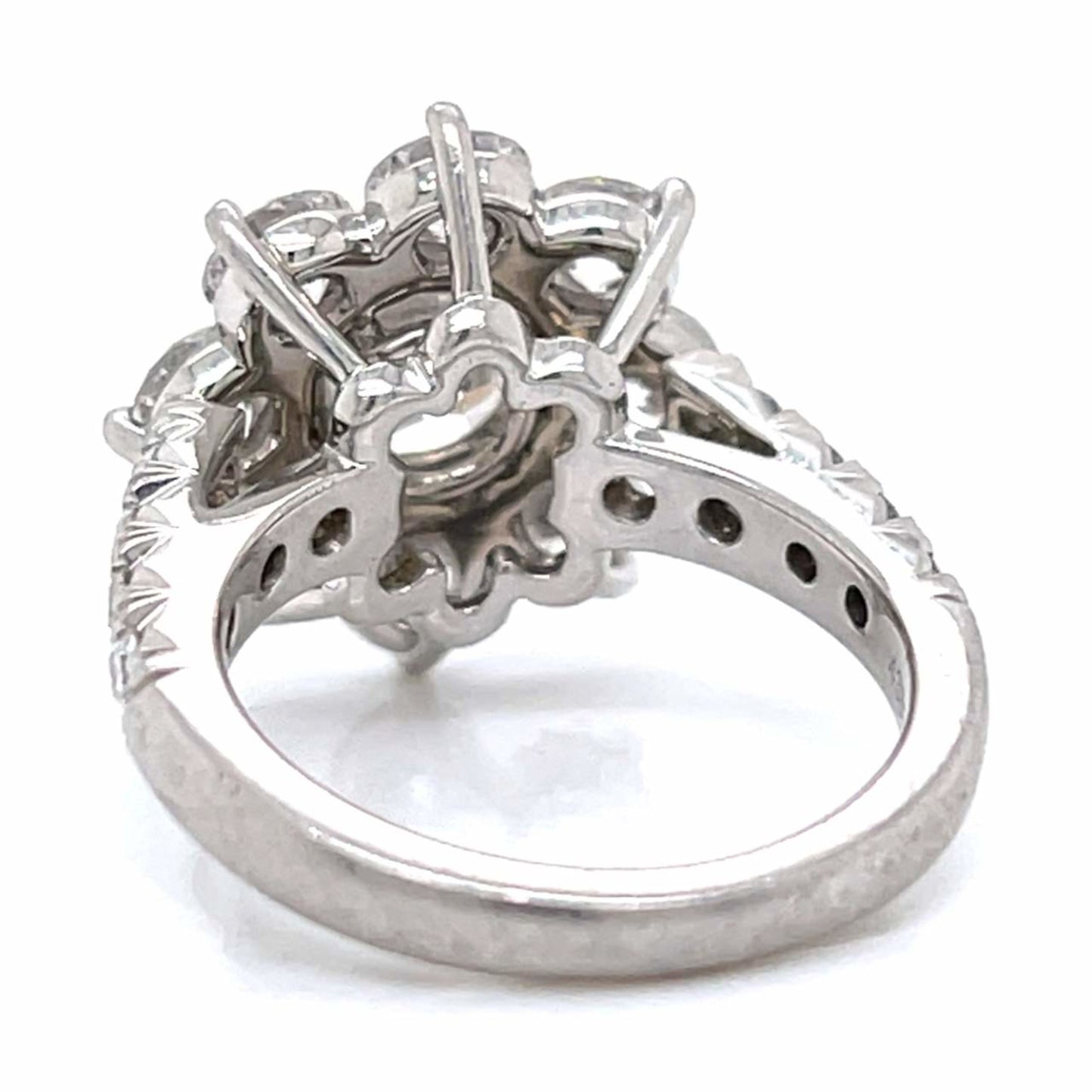 Harry Winston Post-1980s Platinum Diamond Ring back