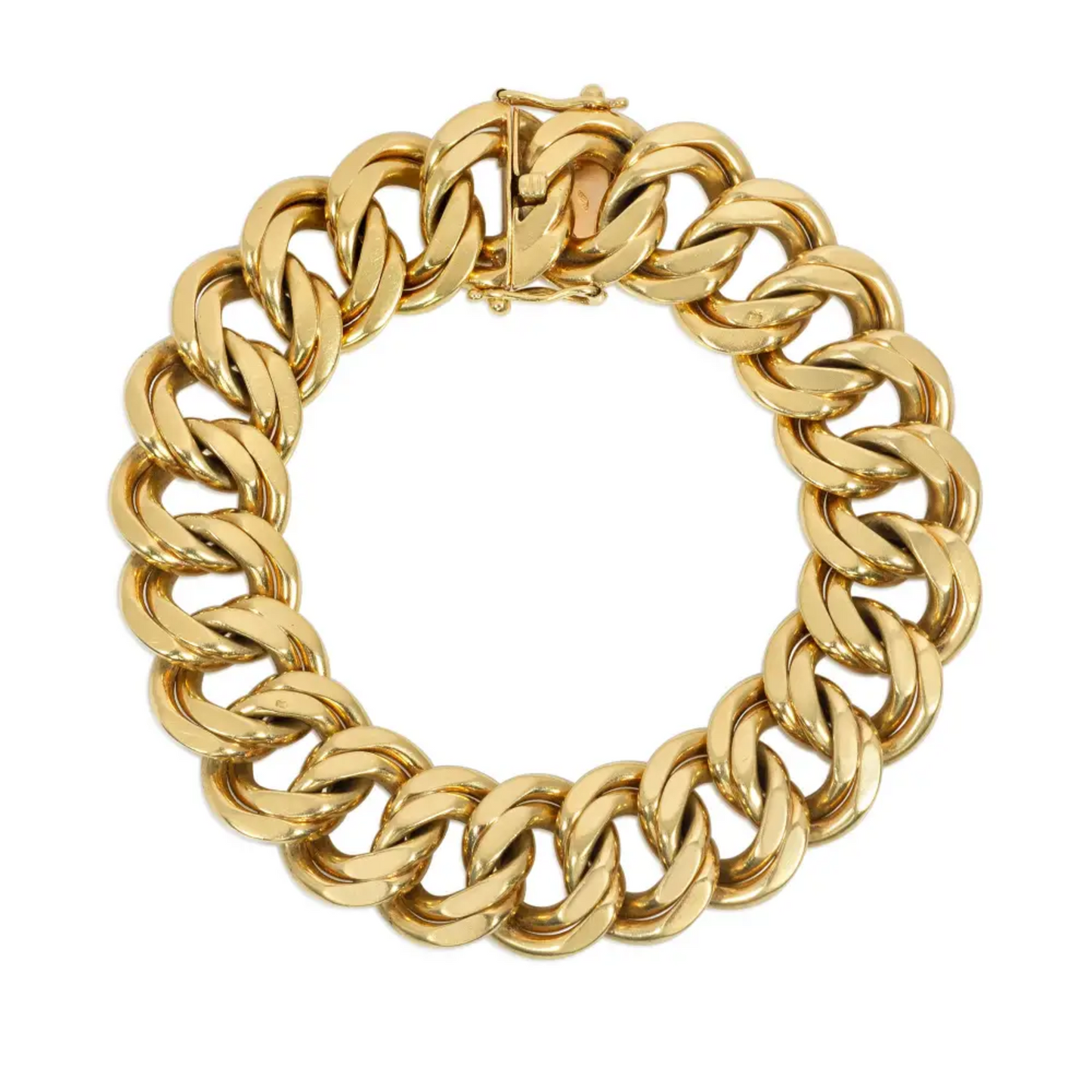 Félicien Moreau French Retro 18KT Yellow Gold Bracelet front