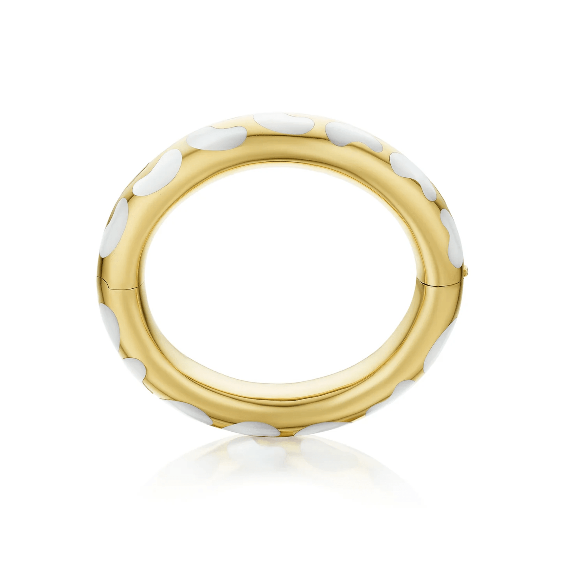 Tiffany & Co. 1970s 18KT Yellow Gold Mother of Pearl Bracelet profile