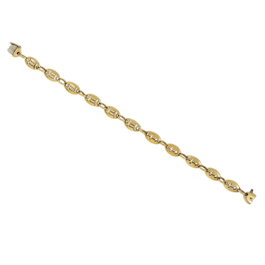 Jean Paris 1970s 18KT Yellow Gold Zodiac Bracelet front
