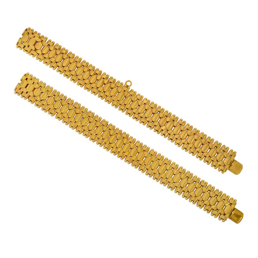 Victorian 18KT Yellow Gold Necklace / Bracelets front