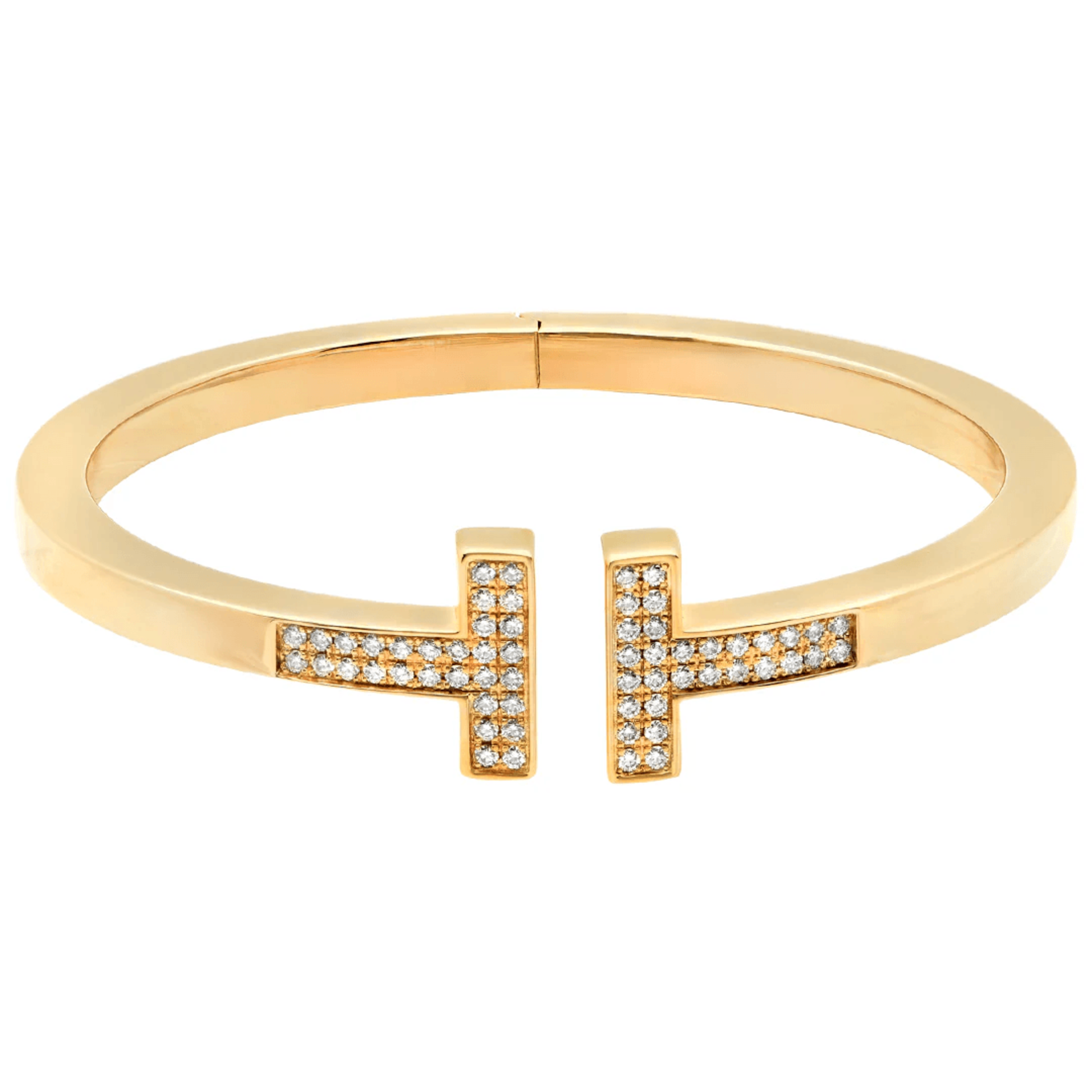 Tiffany & Co. Post-1980s 18KT Yellow Gold Diamond Bracelet front