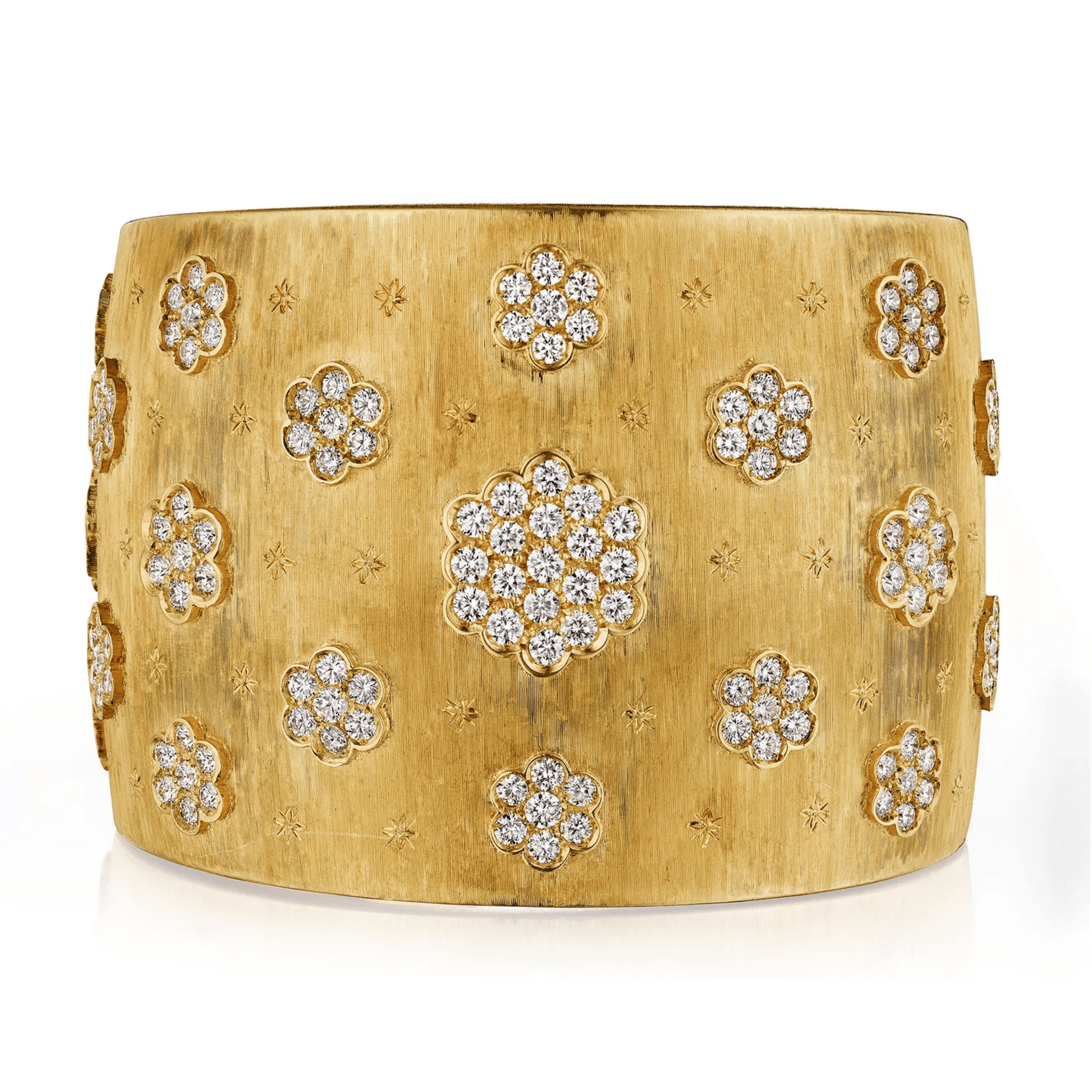 M. Buccellati 1960s 18KT Yellow Gold Diamond Bracelet front